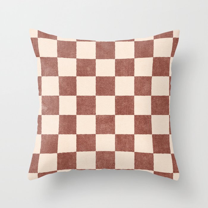 CHECKER - 001 - Clove Throw Pillow Gallery Image 6