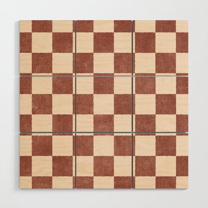 CHECKER - 001 - Clove Wood Wall Art Gallery Image 1