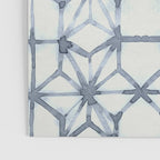 Simply Shibori Stars in Indigo Blue on Lunar Gray Poster Gallery Image 3