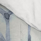 Simply Shibori Stars in Indigo Blue on Lunar Gray Comforter Gallery Image 4