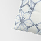 Simply Shibori Stars in Indigo Blue on Lunar Gray Pillow Sham Gallery Image 4