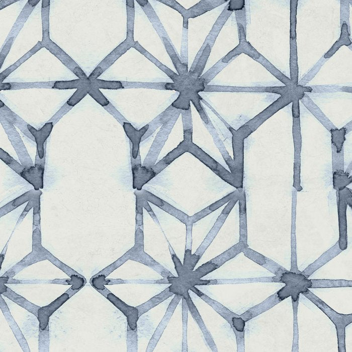 Simply Shibori Stars in Indigo Blue on Lunar Gray Coffee Mug Gallery Image 2