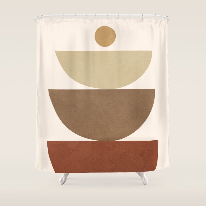 Abstract Minimal Art 27 Shower Curtain Gallery Image 1