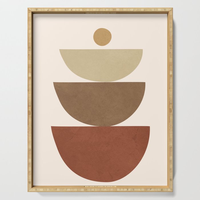 Abstract Minimal Art 27 Serving Tray Gallery Image 1