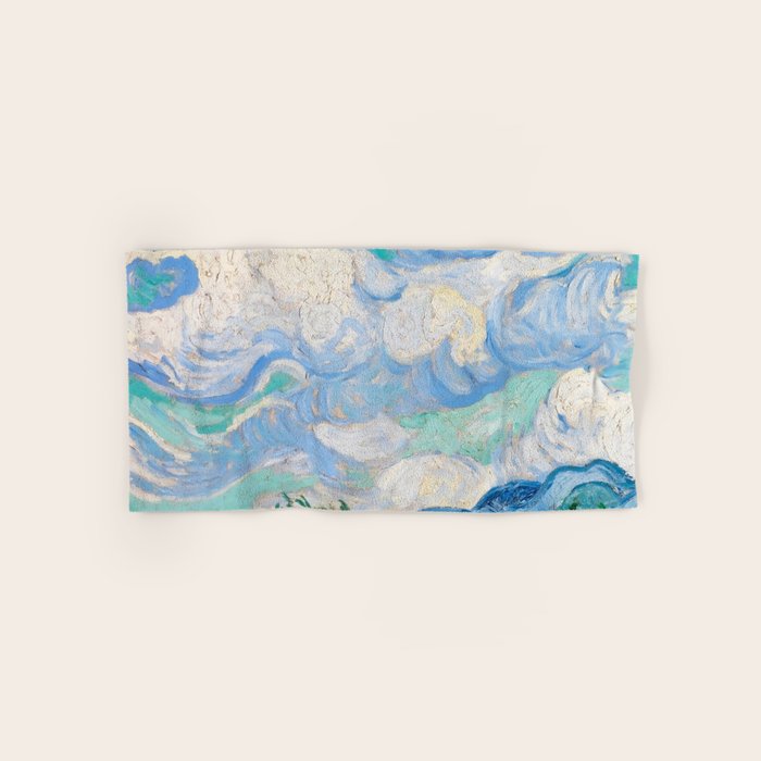 Wheat Field with Cypresses by Vincent van Gogh Bath Towel Gallery Image 1