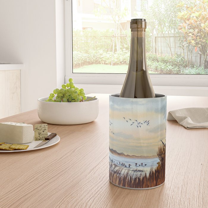 Duck Hunting For Canvasbacks Wine Chiller Gallery Image 4