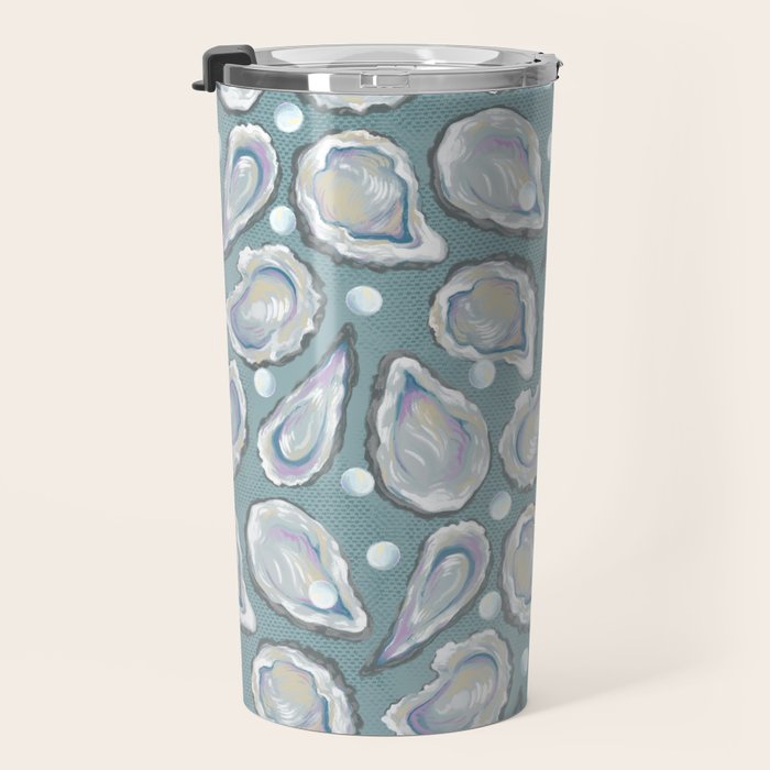 Oysters and Pearls Travel Mug Gallery Image 3