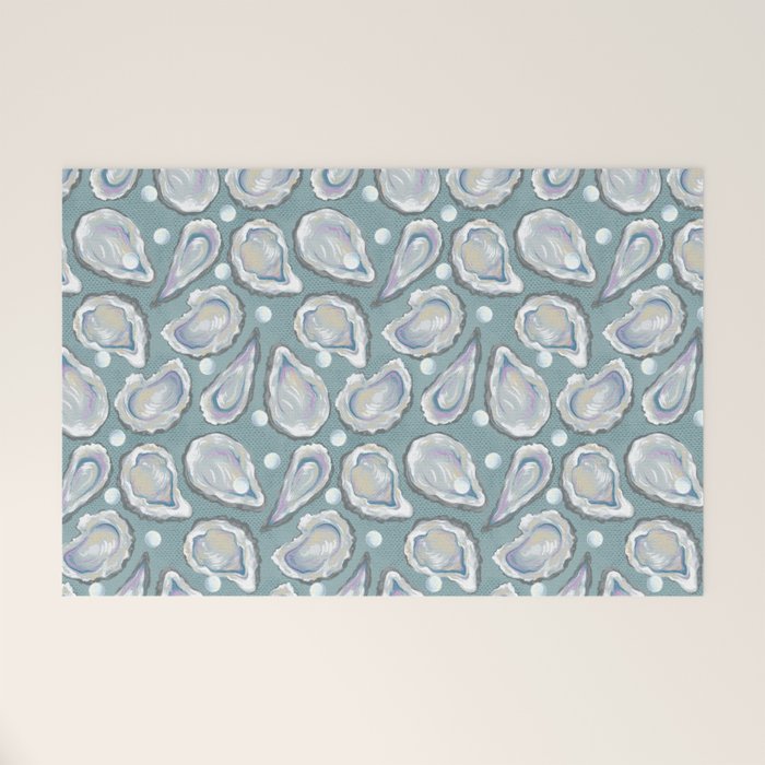 Oysters and Pearls Welcome Mat Gallery Image 1