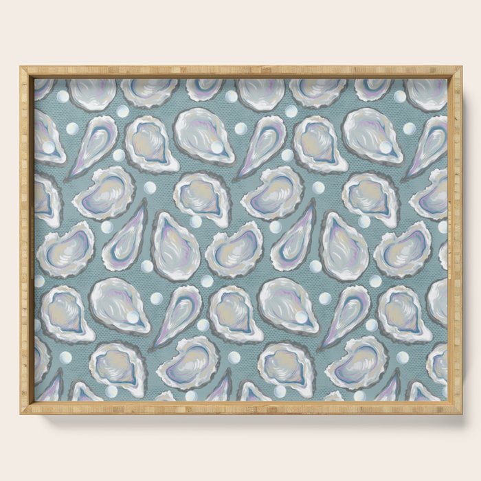 Oysters and Pearls Serving Tray Gallery Image 1