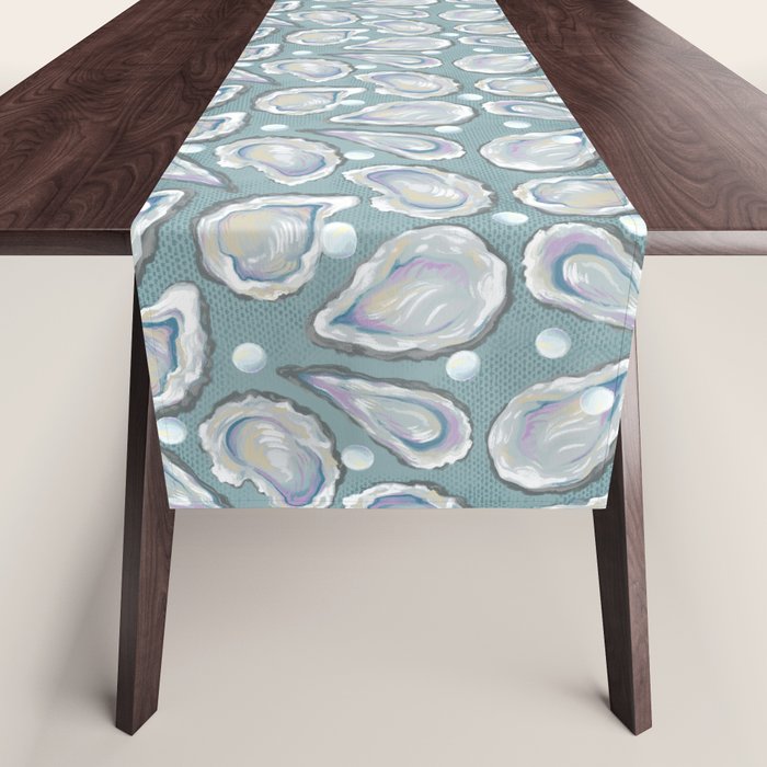 Oysters and Pearls Table Runner