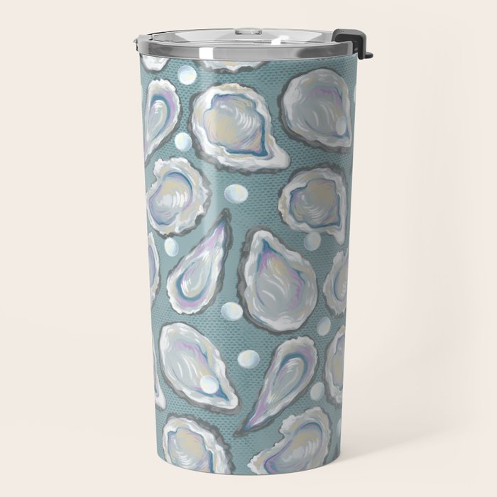 Oysters and Pearls Travel Mug Gallery Image 2