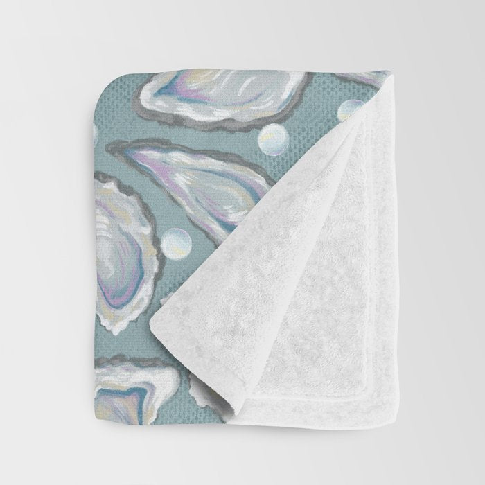Oysters and Pearls Throw Blanket Gallery Image 3