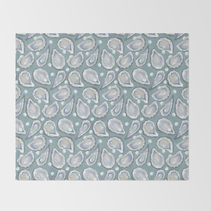 Oysters and Pearls Throw Blanket Gallery Image 2