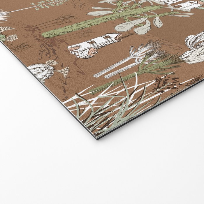 whimsical cactus earthy landscape Welcome Mat Gallery Image 2