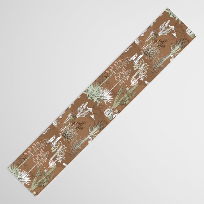 whimsical cactus earthy landscape Table Runner Gallery Image 3