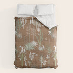 whimsical cactus earthy landscape Comforter Gallery Image 6