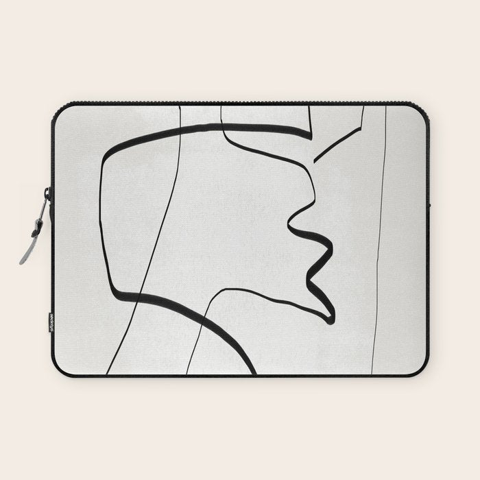 Abstract line art 6 Laptop Sleeve Gallery Image 1