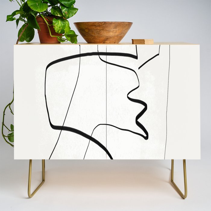 Abstract line art 6 Credenza Gallery Image 1