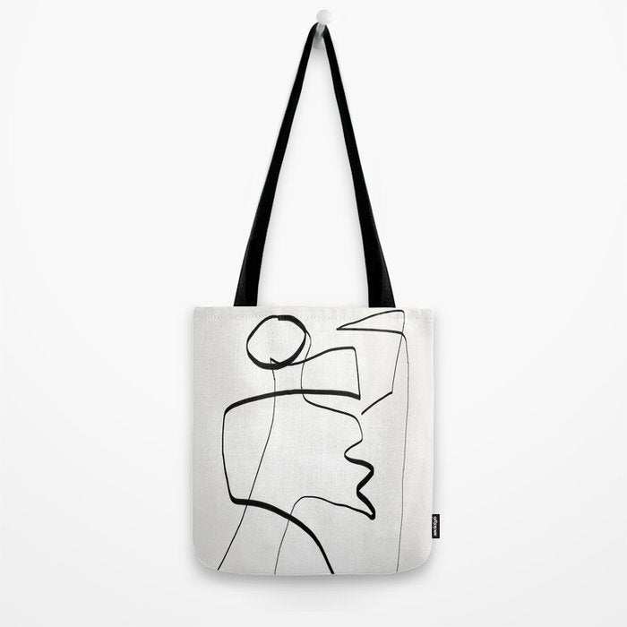 Abstract line art 6 Tote Bag Gallery Image 2