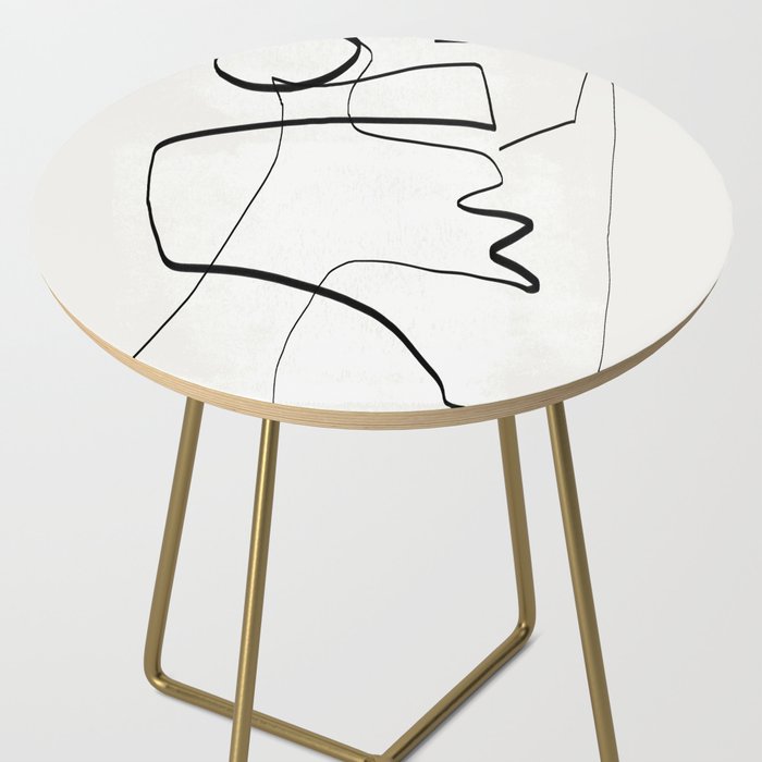 Abstract line art 6 Side Table Gallery Image 2