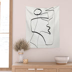 Abstract line art 6 Wall Tapestry Gallery Image 2