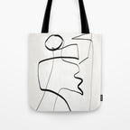 Abstract line art 6 Tote Bag Gallery Image 1