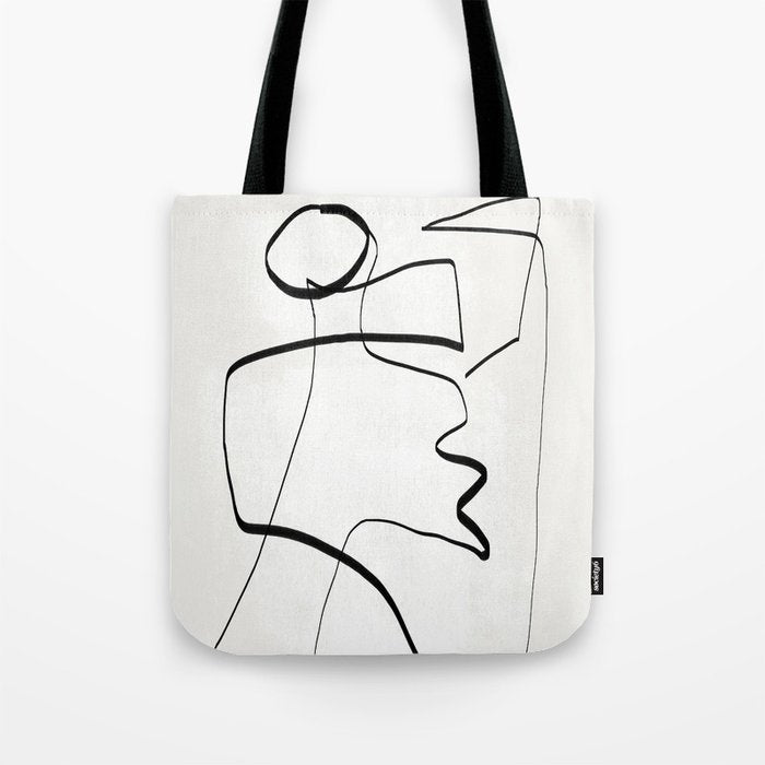 Abstract line art 6 Tote Bag Gallery Image 1