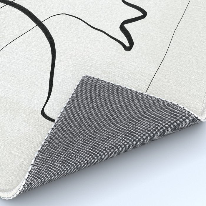 Abstract line art 6 Rug Gallery Image 4