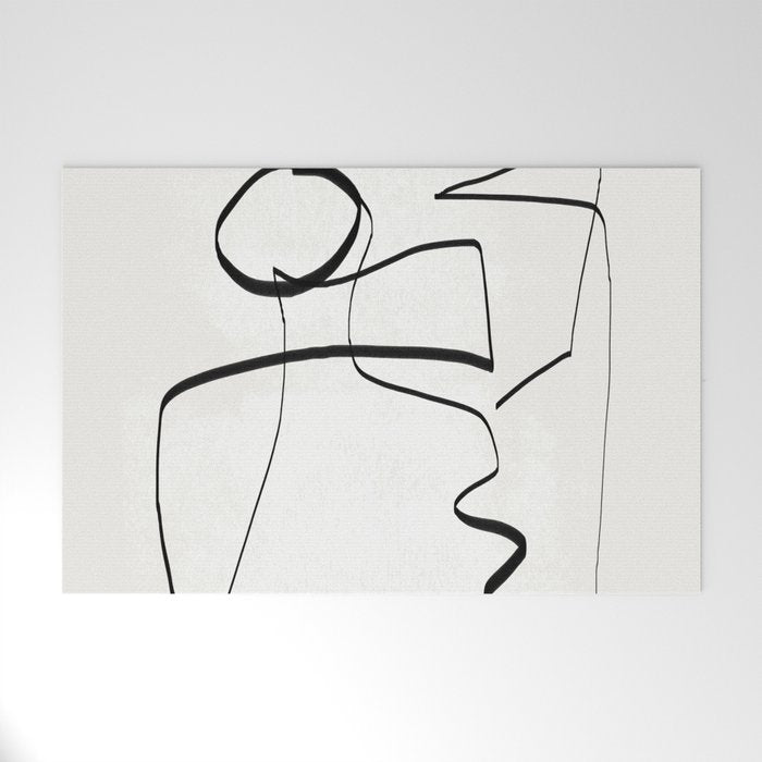 Abstract line art 6 Welcome Mat Gallery Image 1