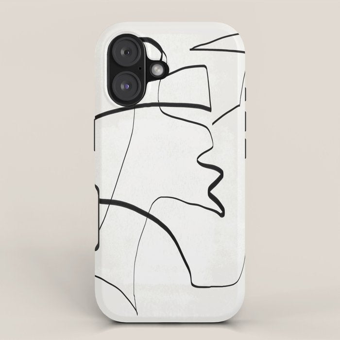 Abstract line art 6 iPhone Case Gallery Image 1