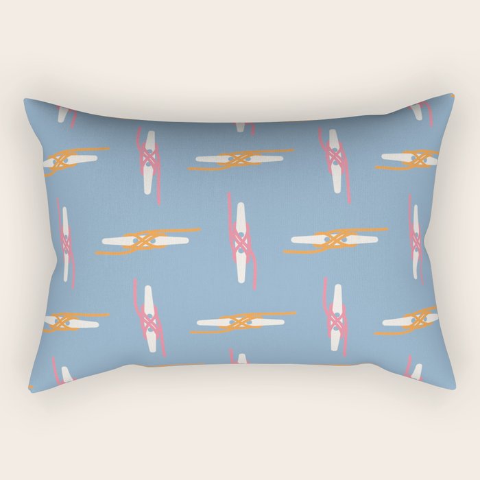 Boating Knot Pattern Rectangular Pillow Gallery Image 2
