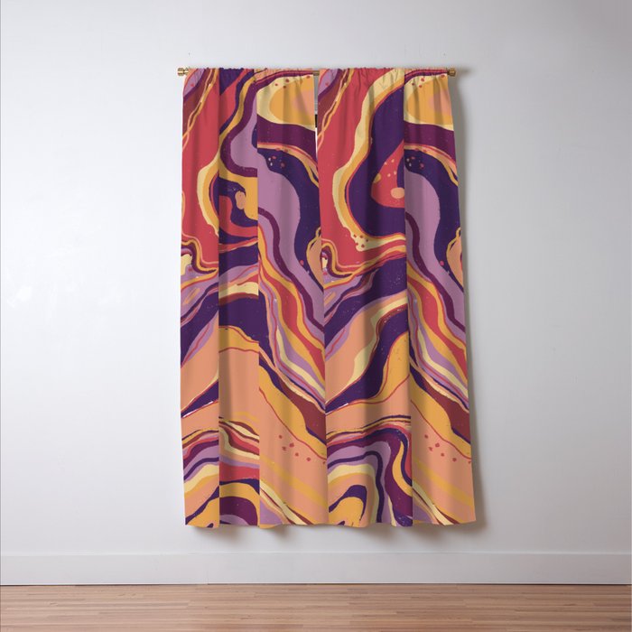 Marble abstraction V Window Curtain Gallery Image 3