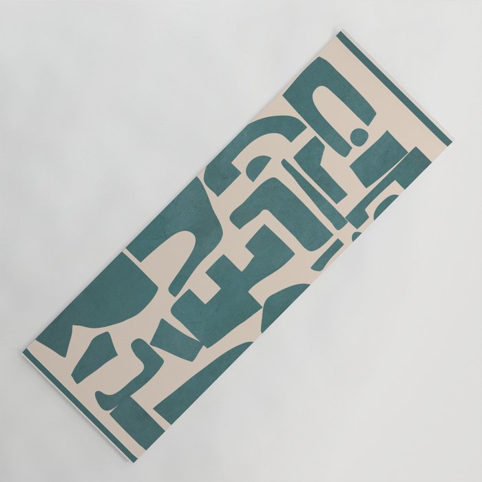 Organic Contemporary Modern Shapes 12 Yoga Mat Gallery Image 1