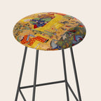  The beasts gathering before Solomon and Bilqis Islamic Antique Art Islamic Antique Art  Stool Gallery Image 2
