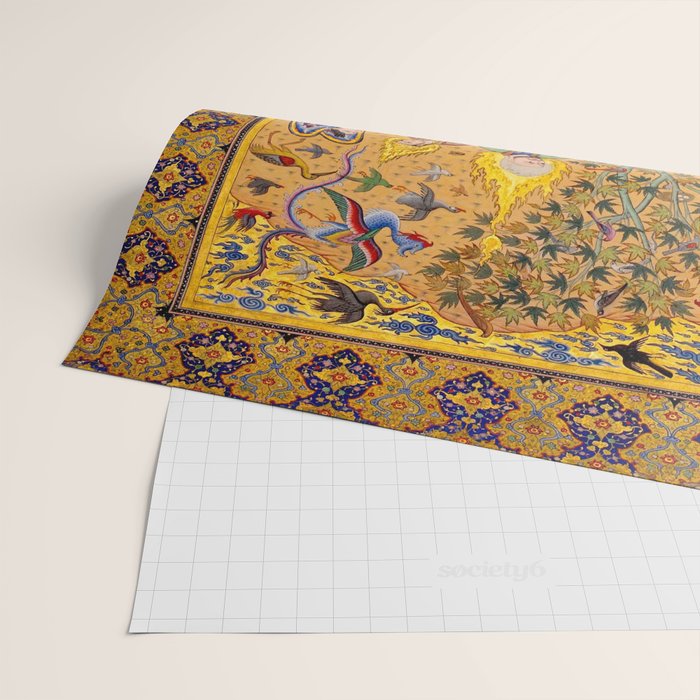 The beasts gathering before Solomon and Bilqis Islamic Antique Art Islamic Antique Art  Wrapping Paper Gallery Image 2