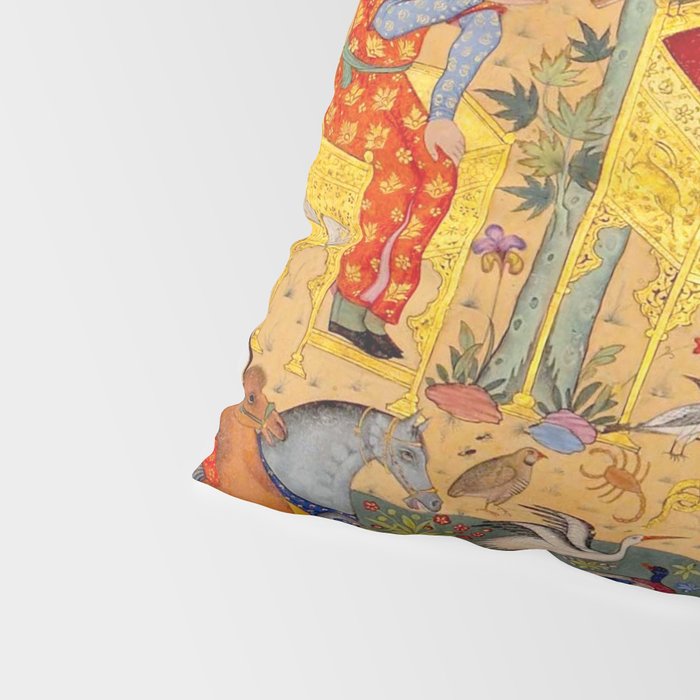  The beasts gathering before Solomon and Bilqis Islamic Antique Art Islamic Antique Art  Pillow Sham Gallery Image 4