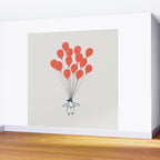 Penguin Balloons Wall Mural Gallery Image 2