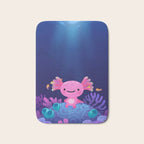 Coral axolotl Bath Mat Gallery Image 1