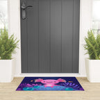 Coral axolotl Welcome Mat Gallery Image 3