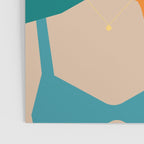 Lady at the beach in Italy Poster Gallery Image 3