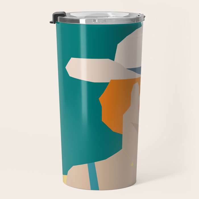 Lady at the beach in Italy Travel Mug Gallery Image 3
