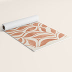 Terracotta Abstract Leaves Artwork Yoga Mat Gallery Image 2