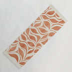 Terracotta Abstract Leaves Artwork Yoga Mat Gallery Image 1