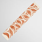 Terracotta Abstract Leaves Artwork Table Runner Gallery Image 3