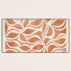 Terracotta Abstract Leaves Artwork Desk Mat Gallery Image 3