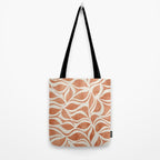 Terracotta Abstract Leaves Artwork Tote Bag Gallery Image 2