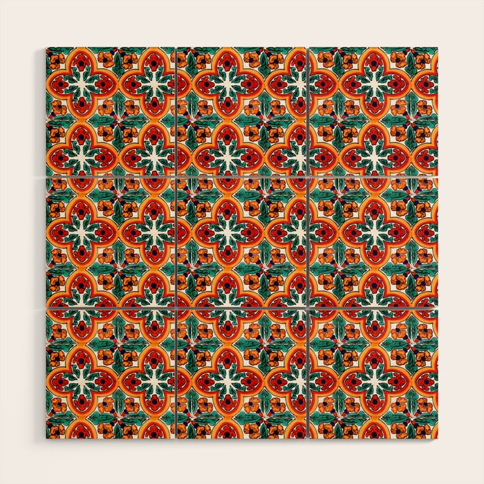 Talavera Mexican Tile Wood Wall Art Gallery Image 1