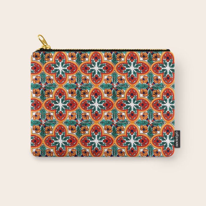 Talavera Mexican Tile Carry All Pouch Gallery Image 1