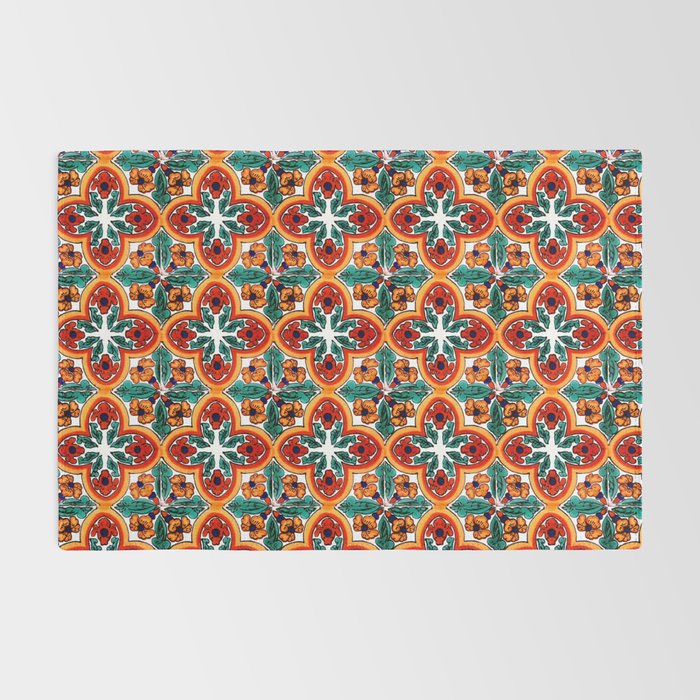Talavera Mexican Tile Rug Gallery Image 2