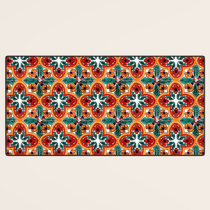 Talavera Mexican Tile Desk Mat Gallery Image 3